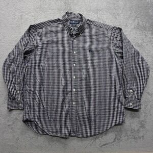 Ralph Lauren Blake‎ Shirt Mens XL Purple Blue Plaid Button Down Cotton Casual